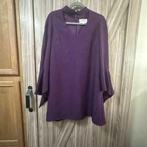 Nicole Miller Deep Purple Blouse